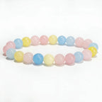 morganite bracelet natural pink gemstone handmade kaashir