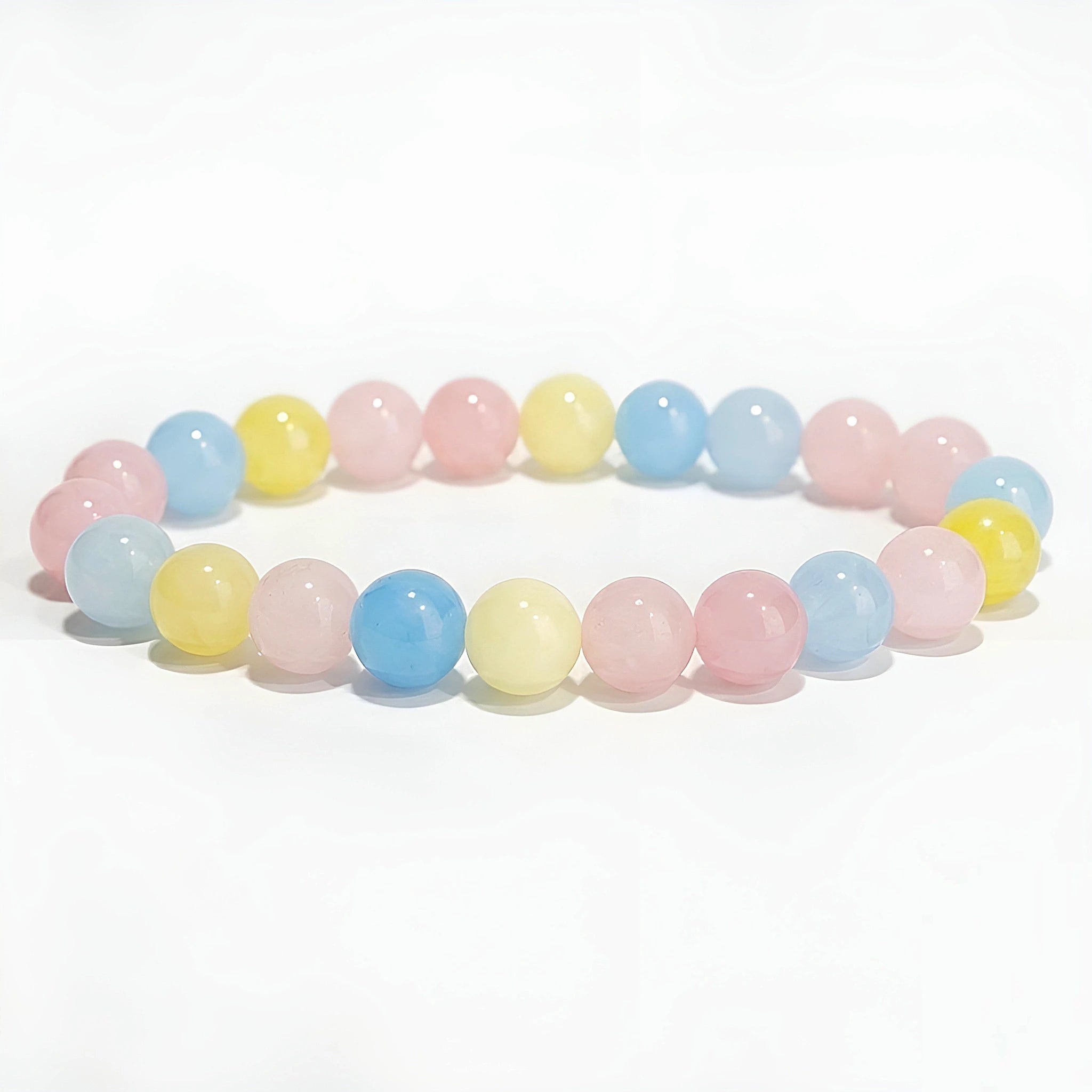 morganite bracelet natural pink gemstone handmade kaashir