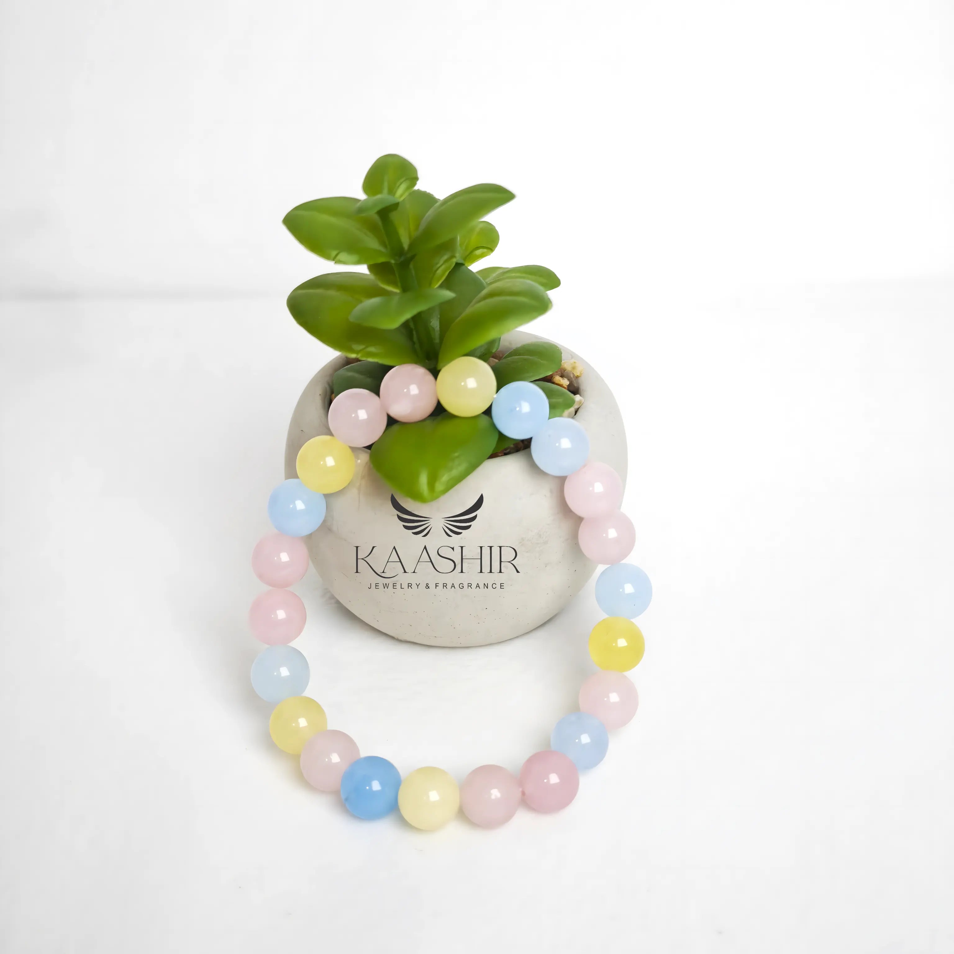 morganite crystal bracelet heart chakra meditation love healing