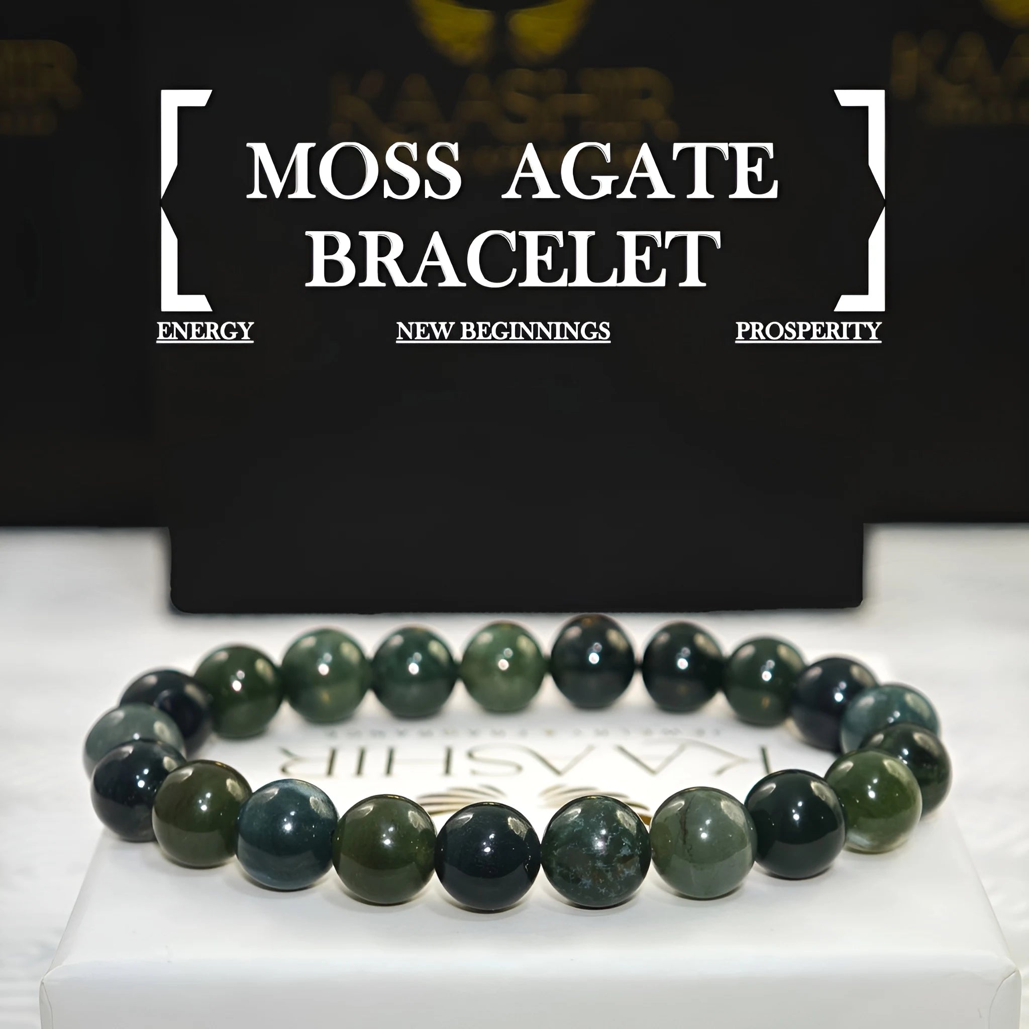 Moss Agate Bracelet – Attract Growth, Balance & Positive Energy