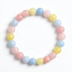 multi-morganite bracelet natural pink, Blue, Yellow gemstone handmade kaashir