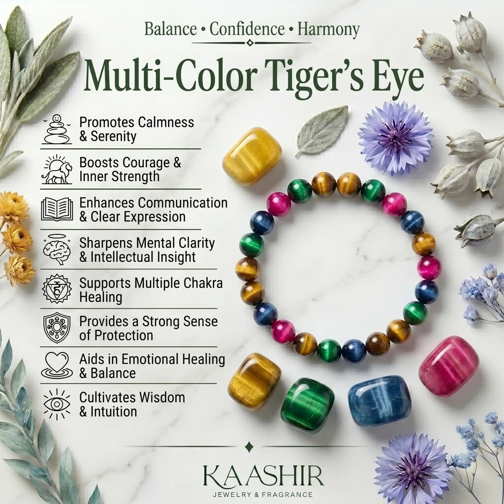 multi tiger eye bracelet benefits protection balance abundance