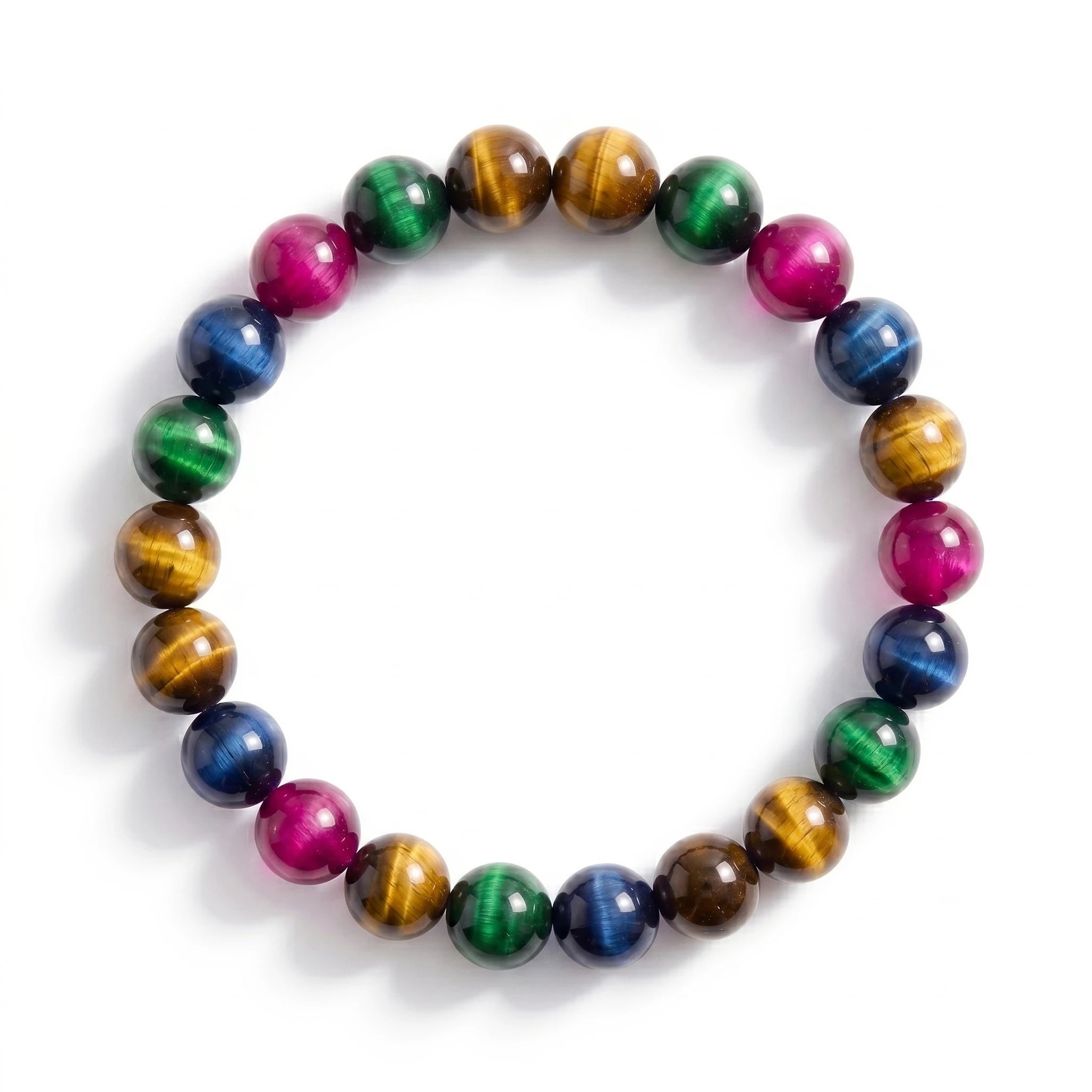 multi tiger eye bracelet natural gemstone handmade kaashir
