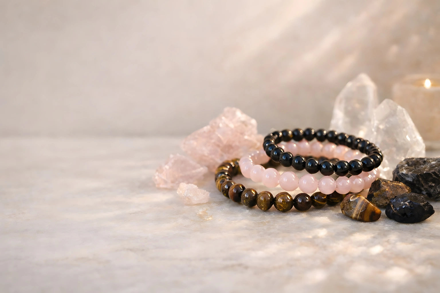 handmade crystal healing bracelets natural stones