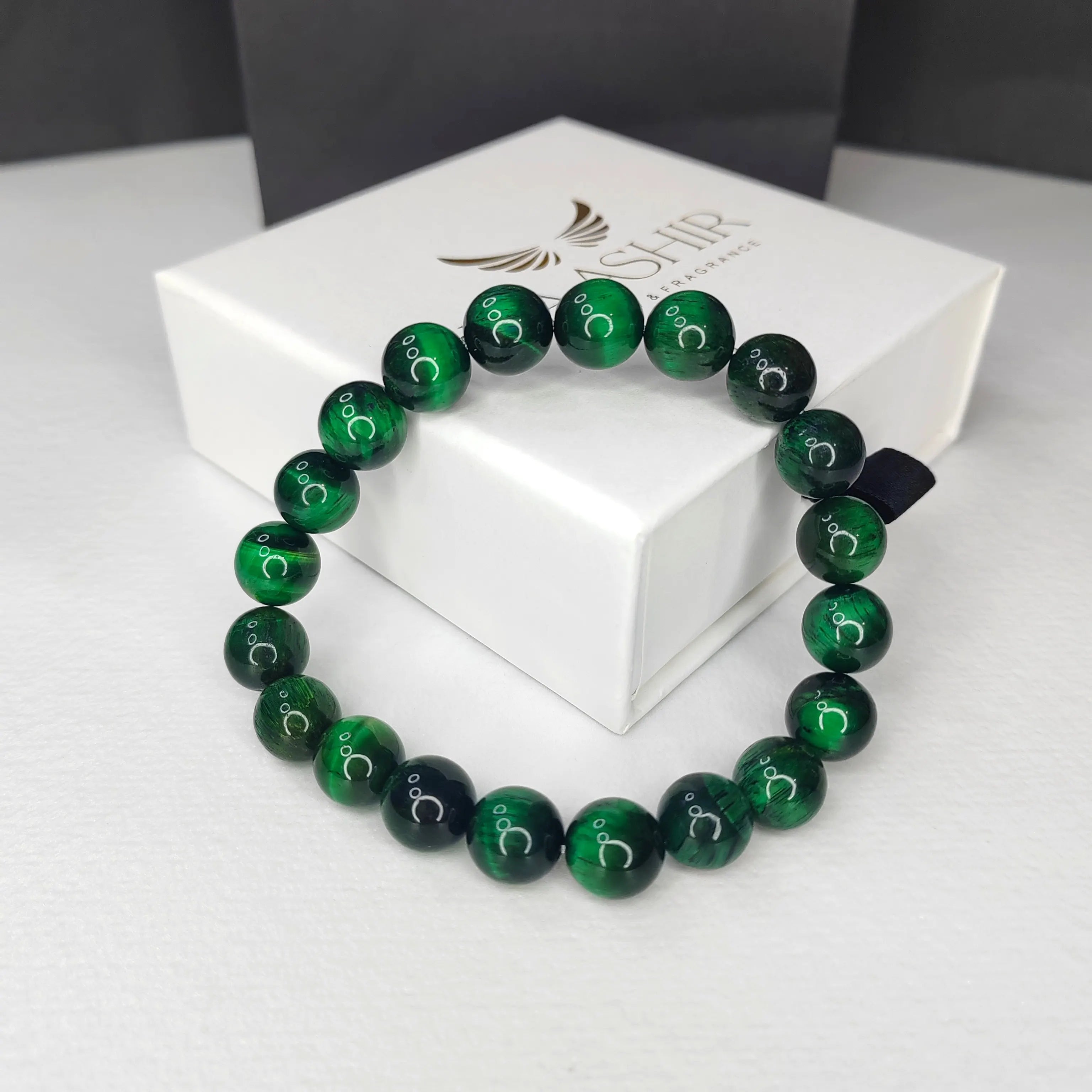 Green Tiger Eye Healing Bracelet – Focus, Protection & Balance