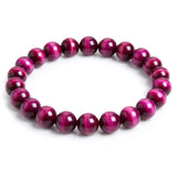 Pink Tiger Eye Bracelet — Beaded Gemstone Love & Confidence