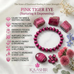 pink tiger eye bracelet meaning, self-love and confidence