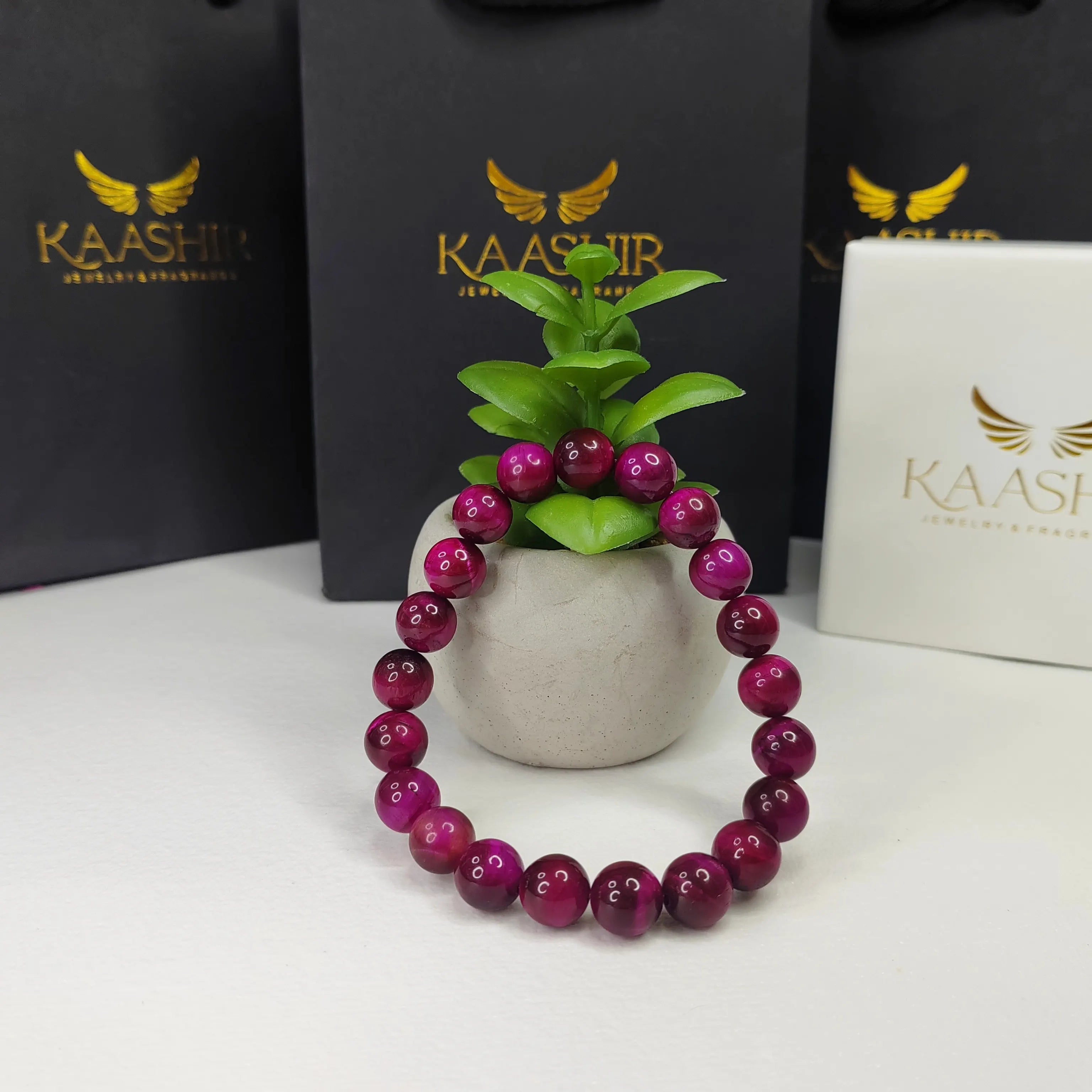 Pink Tiger Eye Bracelet – Attract Love, Confidence & Positive Energy