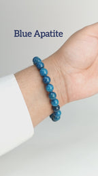 Blue Apatite Bracelet — Gemstone for Clarity & Motivation