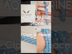 Bracelet en pierre aigue-marine Kaashir - Bijou fait main unisexe 