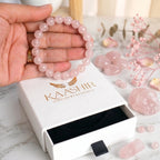crystal bracelet rose quartz natural gemstone love kaashir