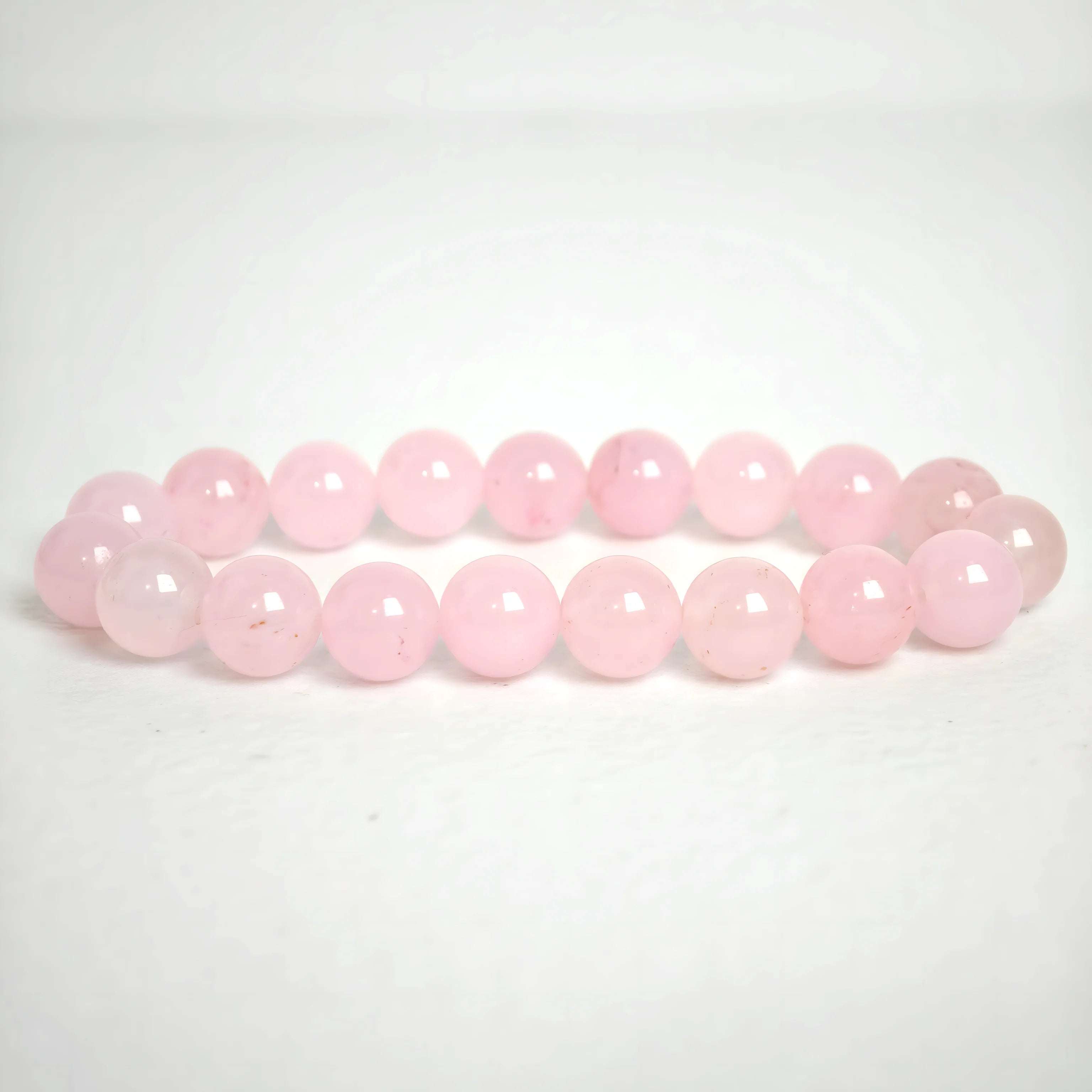 Rose Quartz bracelet for women made with natural love crystal gemstone beads