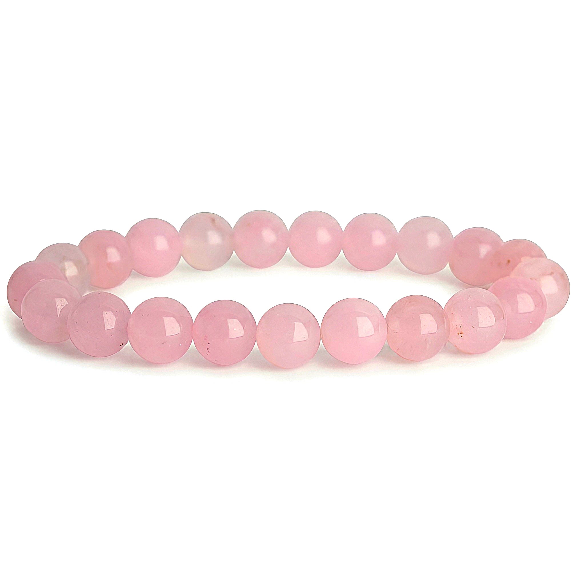 rose quartz bracelet natural pink gemstone handmade kaashir