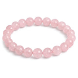 Rose Quartz Bracelet — Beaded Gemstone for Self-Love & Peace