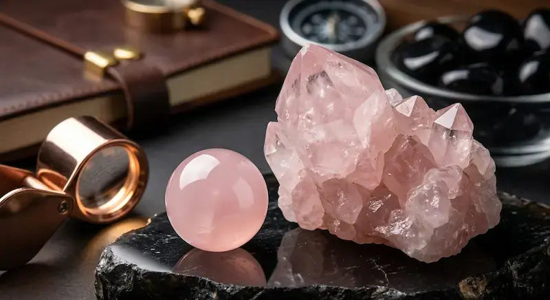 Rose quartz natural gemstone bracelet bead pink crystal stone Kaashir