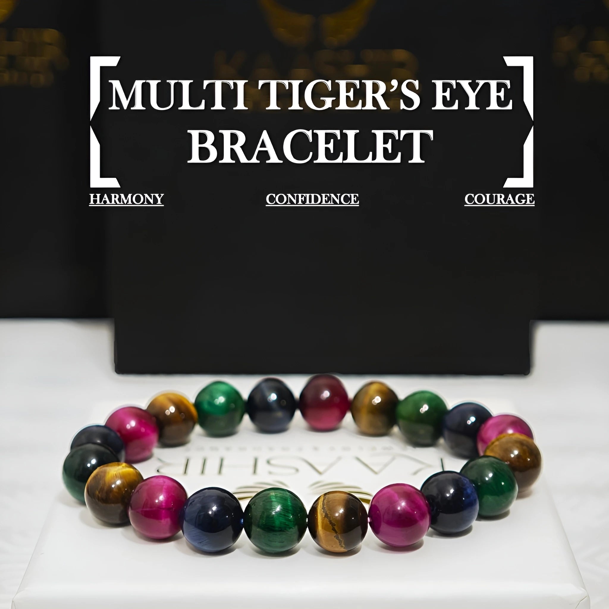Natural Multi Tiger Eye Bracelet – Protection, Strength & Confidence