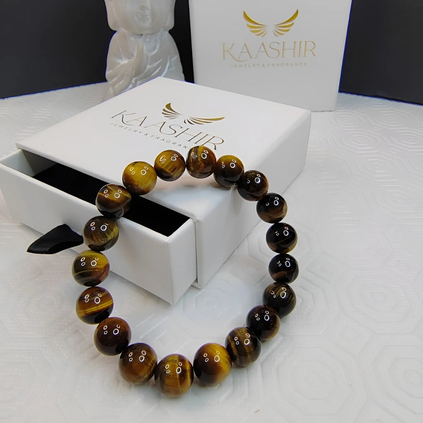 Yellow Tiger's Eye Energy Bracelet – Unisex Handmade Crystal | Kaashir