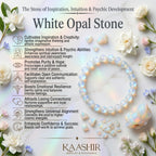 white opal bracelet benefits meaning crown chakra emotional healing
