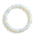 white opal bracelet natural gemstone beads handmade kaashir