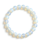 white opal bracelet natural gemstone beads handmade kaashir