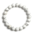 white turquoise bracelet natural howlite gemstone handmade kaashir