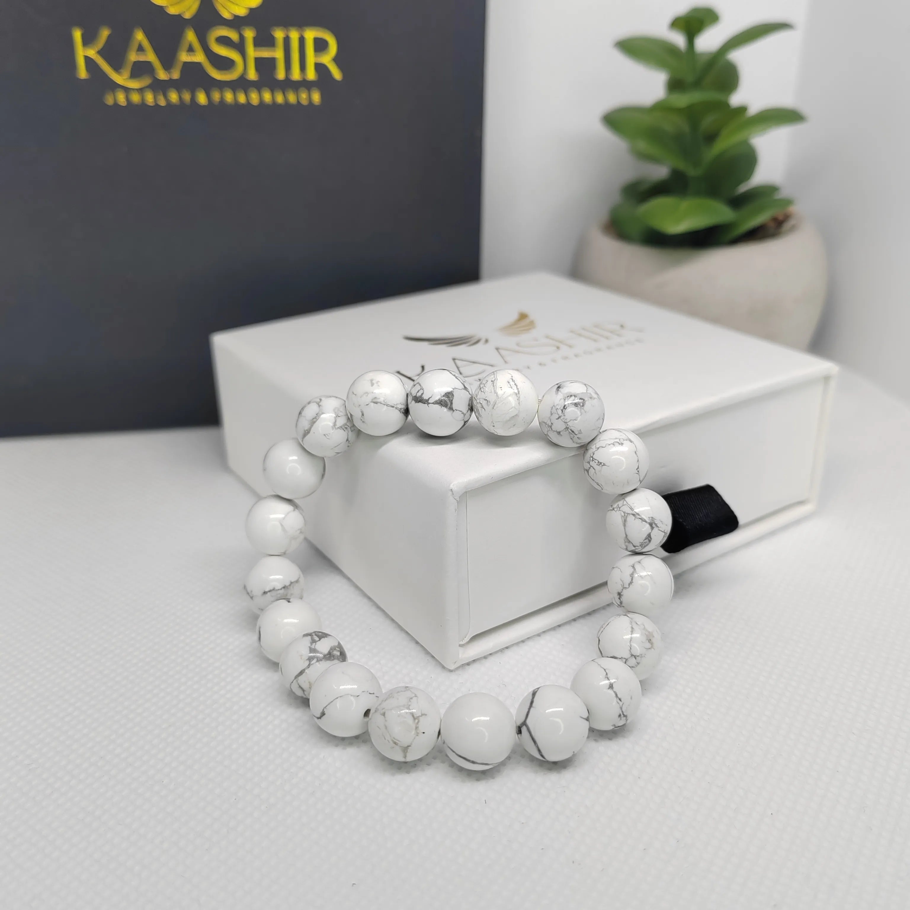White Turquoise Bracelet – Calmness, Protection & Positive Energy