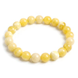 Yellow Jade Bracelet — Beaded Gemstone for Prosperity & Luck